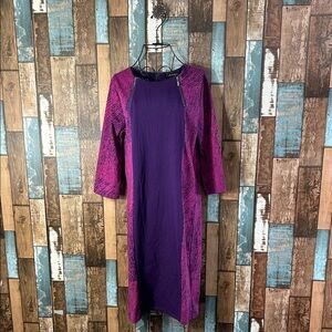 Moda LUXE Purple and Pink slimming Dress
